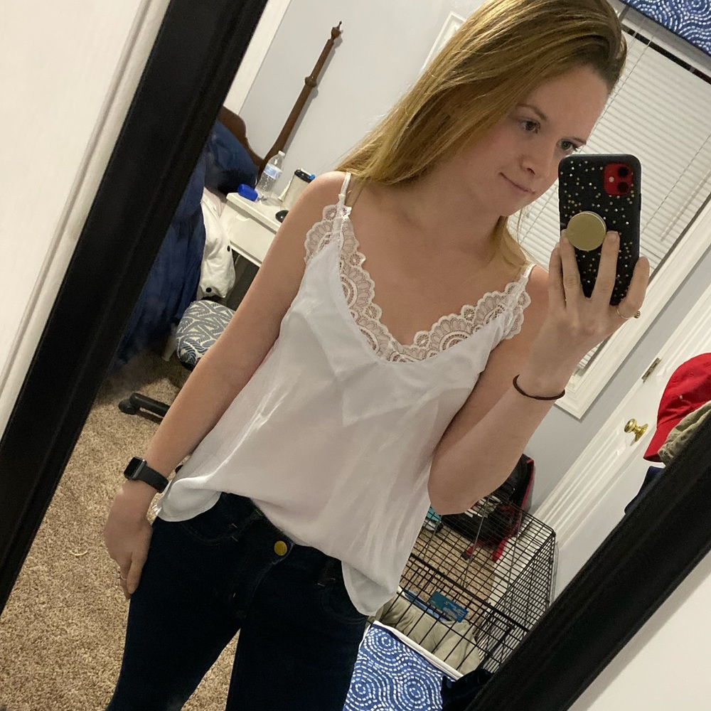 White tank top